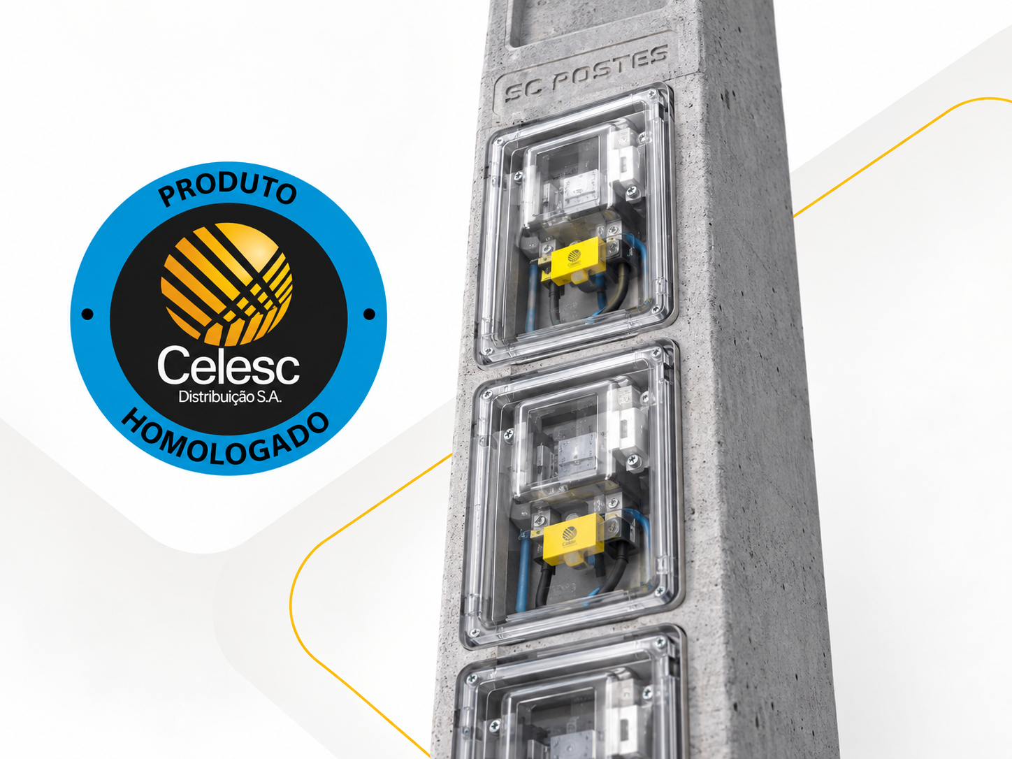 Poste Monofásico homologado pela CELESC