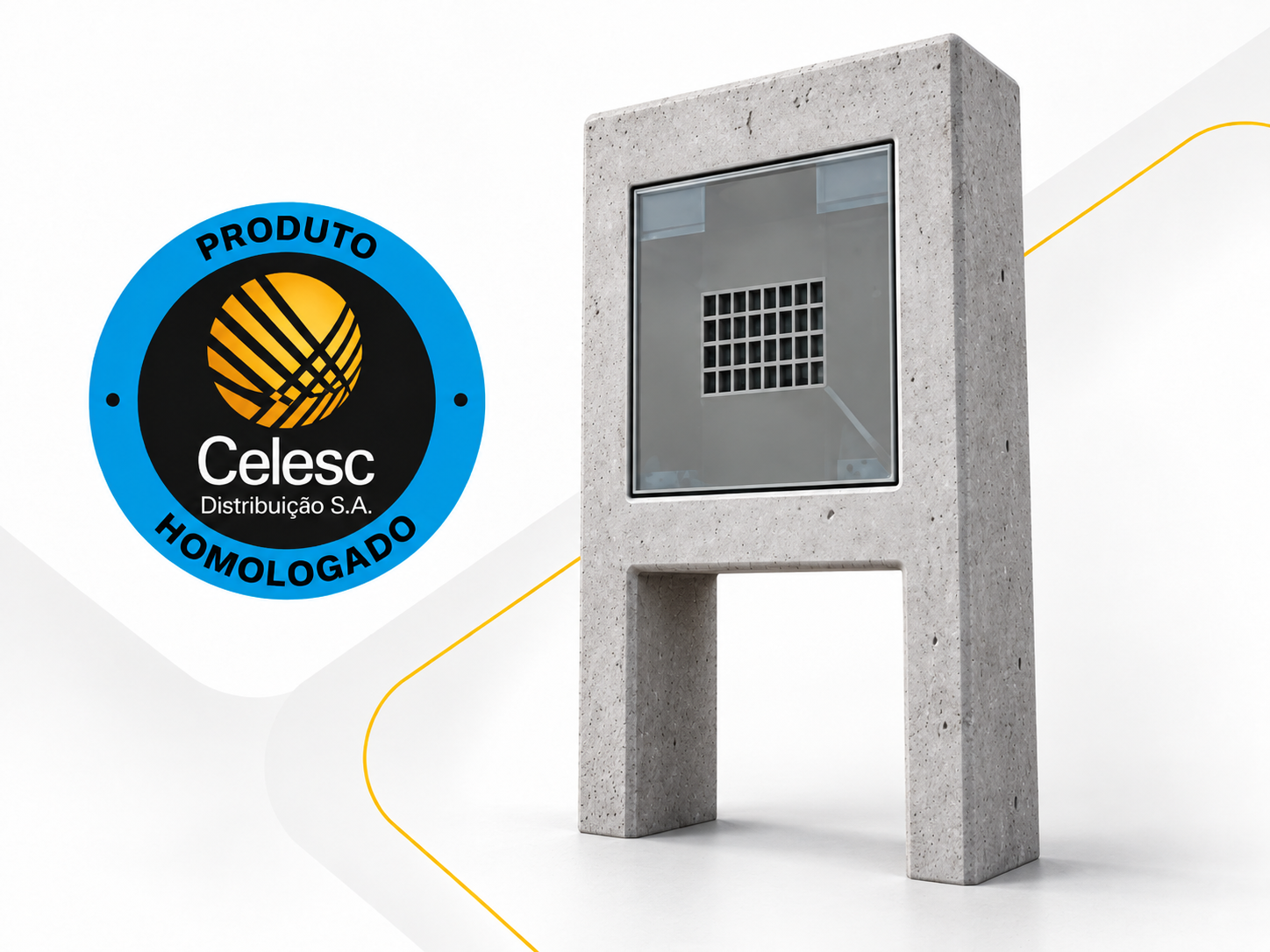Poste Mureta de Água homologado pela CELESC